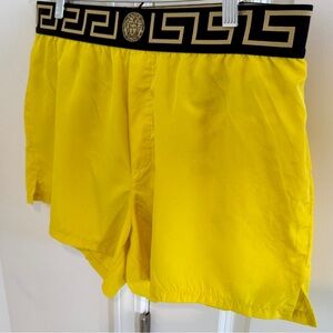 Versace Yellow Mens Swim Shorts